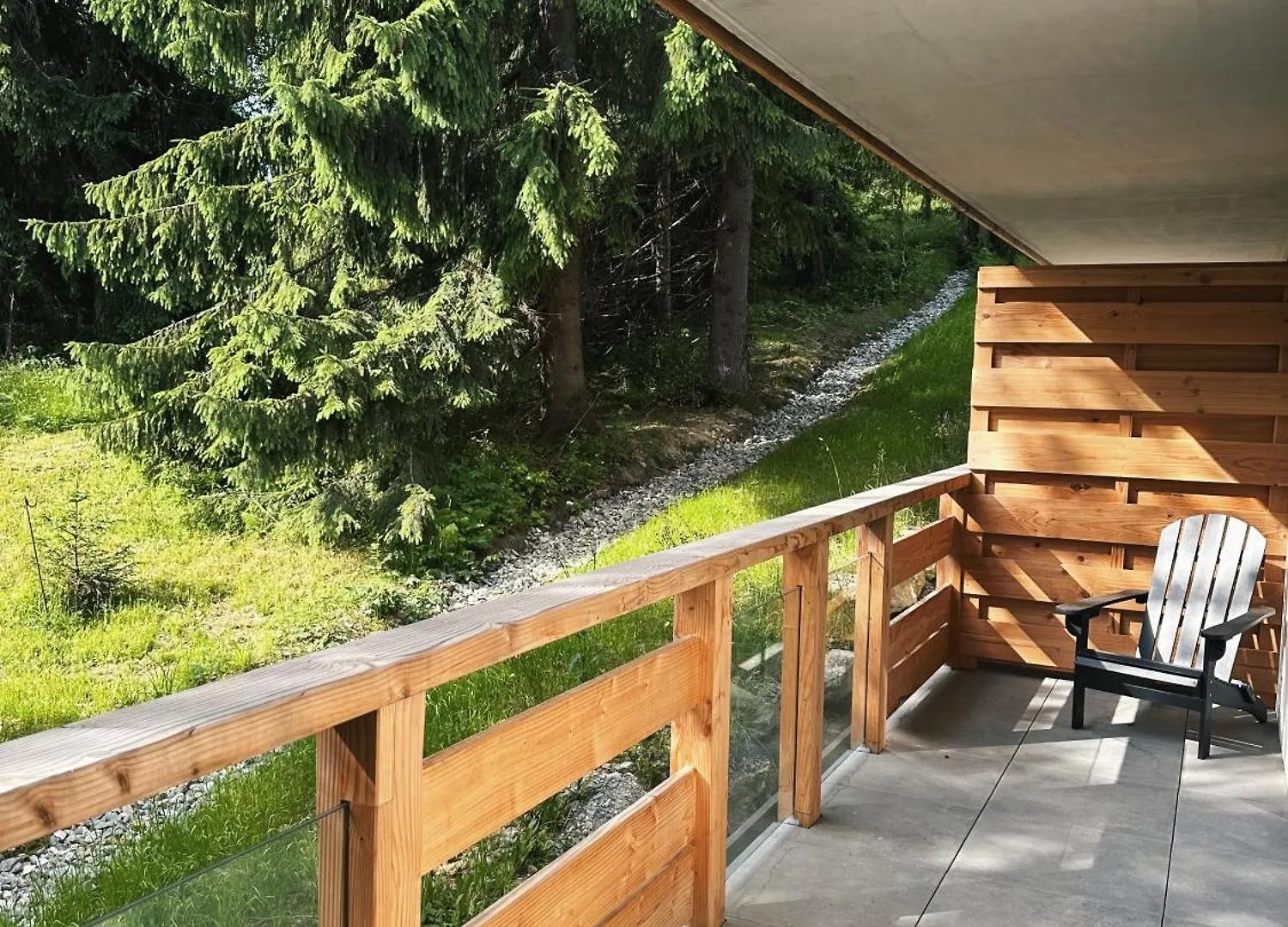 Apartment L'Olympe De Combloux - Terrasse & Balcon Sur La Foret France