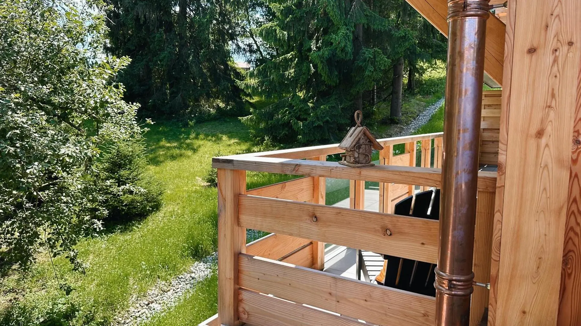 L'Olympe De Combloux - Terrasse & Balcon Sur La Foret France